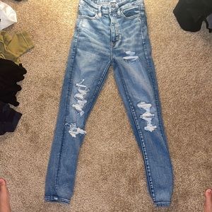 American eagle size 00 light washed jeans